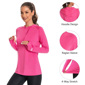 Women’s UPF 50+ LS Hoodie Shirt - Bassdash