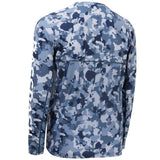 camo fishing shirt long sleeve Blue Camo
