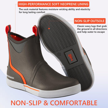 Men's 6 inch Waterproof Deck Boots - Bassdash
#color_brown