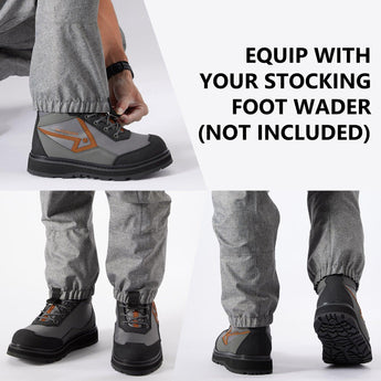 Men’s Flex Wading Boots with Rubber Sole - Bassdash