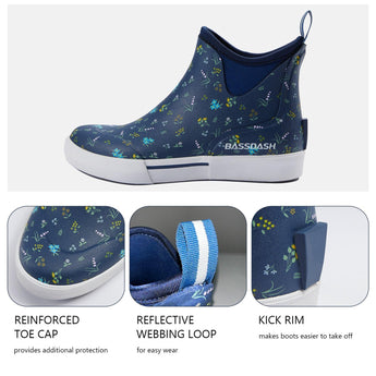 Women’s 4.5” Waterproof Deck Boots - Bassdash
#color_navy-floral