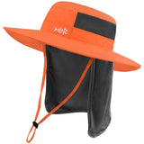Unisex UPF 50+ Wide Brim Bucket Hat with Detachable Neck Flap FH02 - Bassdash