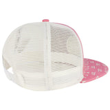Unisex Flat Brim Trucker Cap - Pink3 - Bassdash