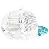 Unisex Flat Brim Trucker Cap - Fish Camo4 - Bassdash