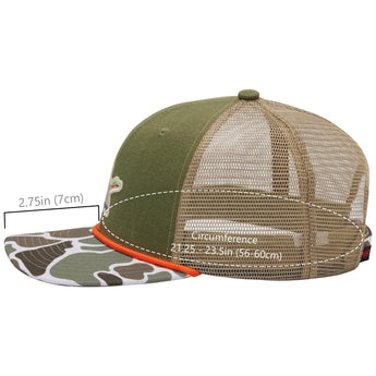 Unisex Embroidered Rope Trucker Hat - Bassdash