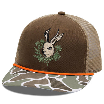 Unisex Embroidered Rope Trucker Hat - Bassdash