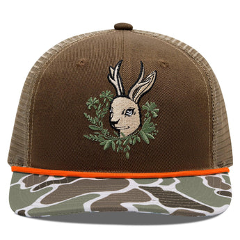 Unisex Embroidered Rope Trucker Hat - Bassdash