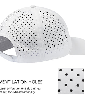 Unisex UPF 50+ Water Resistant Laser Cut Mesh Baseball Cap FH14
