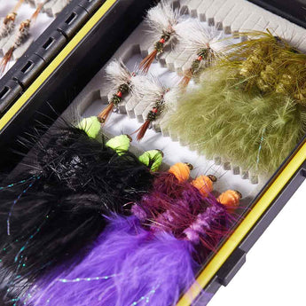 32/60/62 Pcs Fly Fishing Flies Barbed or Barbless Trout Grayling - Bassdash