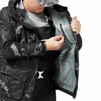 Men's Walker Breathable Waterproof Hunting Fishing Jacket - Bassdash #color_blak