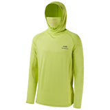 Men’s UPF 50+ Long Sleeve Fishing Hoodie with UV Neck Gaiter FS06M - Bassdash