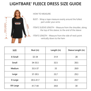 Women's Crew Neck Fleece Dress LB20W - Bassdash