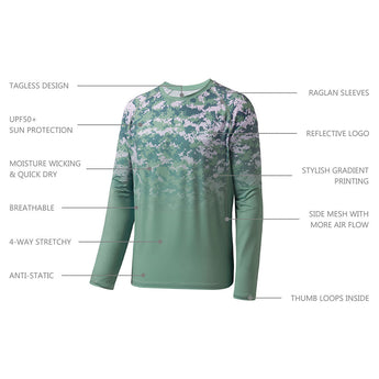 Green Digital Camo Gradient