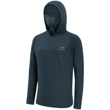 Men’s UPF 50+ Long Sleeve Fishing Hoodie with UV Neck Gaiter FS06M - Bassdash #color_slate-blue