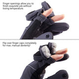 WintePro Water-resistant Fishing Hunting Gloves with Fleece Lining - Bassdash
